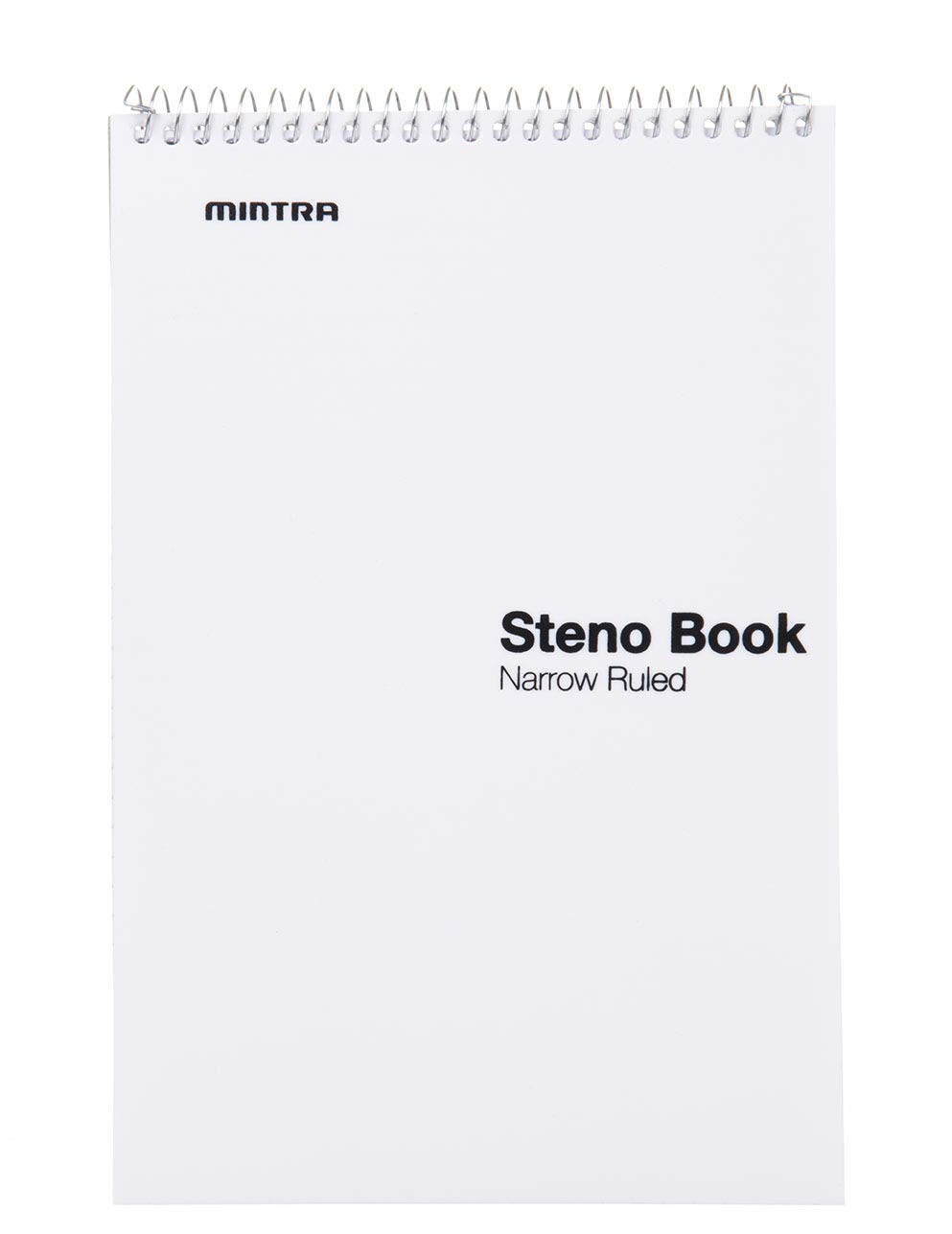 Mintra Office Steno Book - (BRIGHTS - Purp/Wht/Teal/Orange) - Poly Cover, 6in x 9in, 100 sheets, Narrow Ruled for Writing Notes for school, office, work, 6x9 steno notepad, top bound spiral notebook (8 PACK) - Image 6